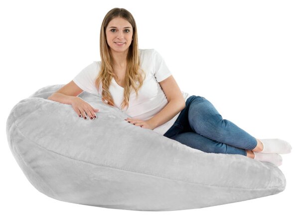 Sedací vak DROP XXL Yeti sivý