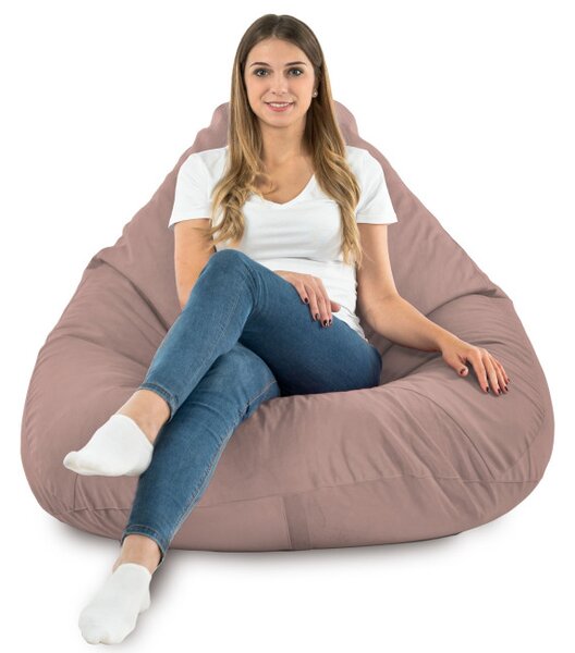 Sedací vak DROP XXL pudrovo ružový