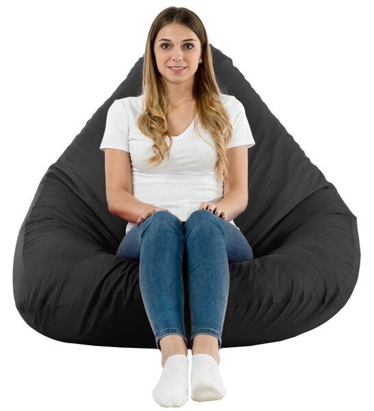 Sedací vak DROP XXL čierny OUTDOOR