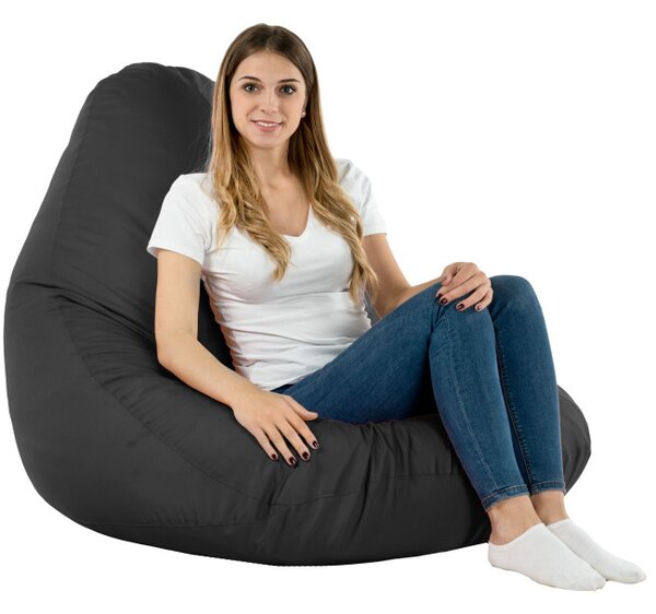 Sedací vak DROP XXL čierny OUTDOOR