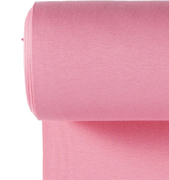 Metráž Patent Jogging 1x1 úzky - Ružová pink