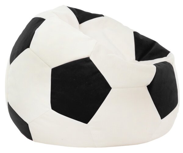 Plyšový sedací vak Futbal čierny
