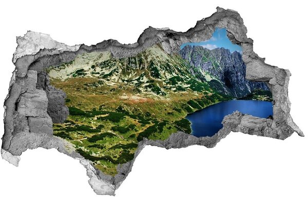 Nálepka fototapeta 3D výhľad Údolie v horách