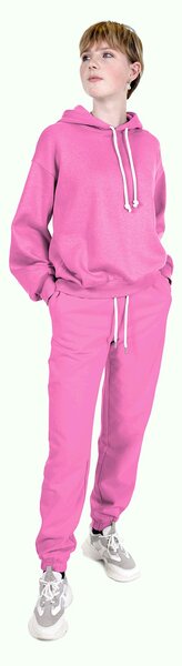 Metráž Teplákovina počesaná Jogging 280g - Ružová pink