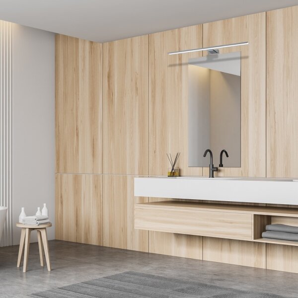 LED kúpeľňové osvetlenie zrkadla SHINE LED/15W/230V 80 cm IP44 lesklý chróm