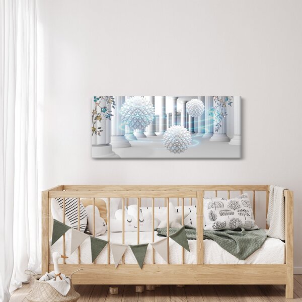 Abstraktný obraz v antickom štýle (120x50 cm)