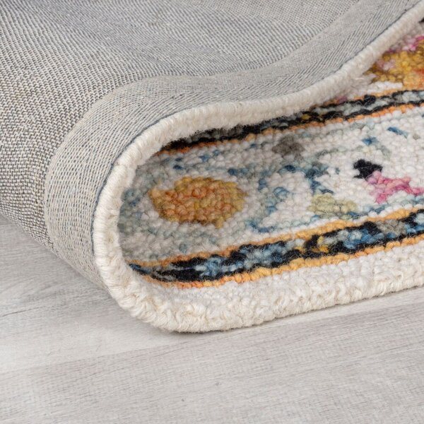 Flair Rugs , Kusový koberec Wool Loop Dahlia Yellow/Multi, 200x290, žltá, obývacia izba