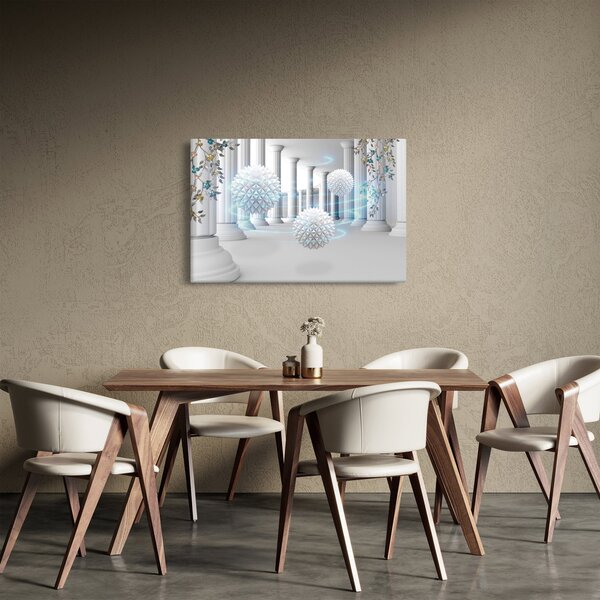 Abstraktný obraz v antickom štýle (90x60 cm)