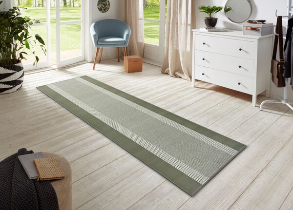 Hanse Home , Behúň Basic 105487 Green, 80x200, zelená, chodba / predsieň
