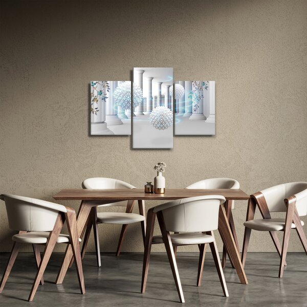 Abstraktný obraz v antickom štýle (90x60 cm)