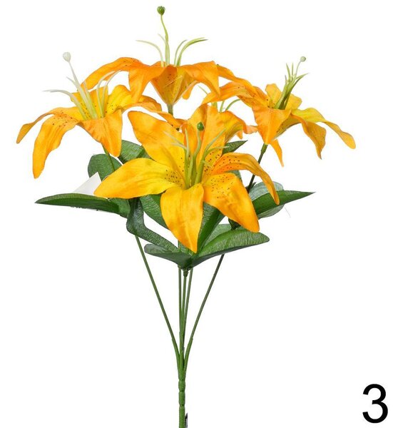 Kytica ľalia tmavožltá 36cm 207562TZL - Umelé kvety