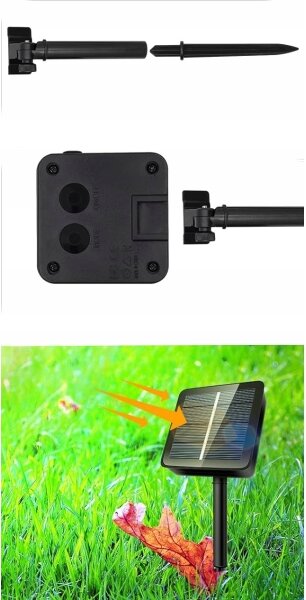 LED solárny dekoračný reťazec 30xLED/8 funkcií 500 mAh 6,5 m IP67 teplá biela
