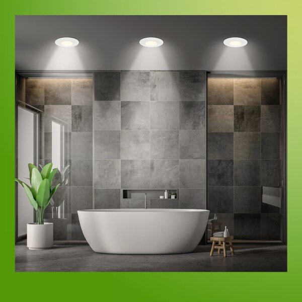 Briloner 7588036 - SADA 3xLED kúpeľňové podhľadové svietidlo KLIRA 3xLED/4,9W/230V IP44 biela