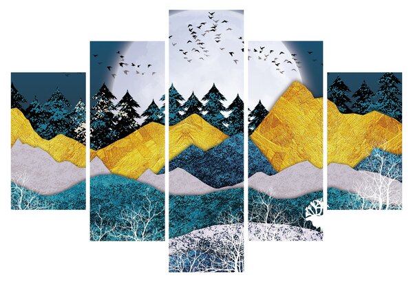 Obraz - Polárna krajina (150x105 cm)