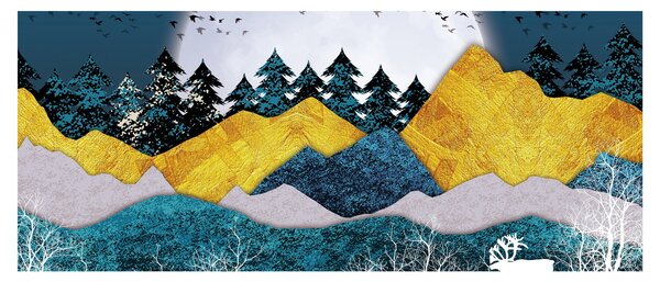 Obraz - Polárna krajina (120x50 cm)