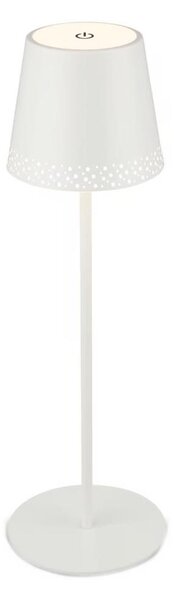 Brilo - LED nabíjateľná dotyková stolná lampa KIKI LED/2,6W/5V IP44 2600 mAh biela