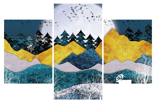 Obraz - Polárna krajina (90x60 cm)