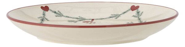 Kameninový tanier Yule Nature 25,5 cm