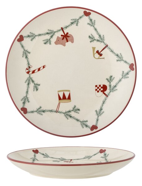 Kameninový tanier Yule Nature 25,5 cm