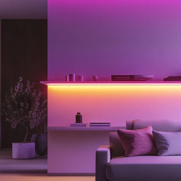 Calex Smart LED-Strip Striplight, dĺžka 10 m, RGB, WLAN, Biela / opálová, Obývacia izba / jedáleň, Plast, Moderný