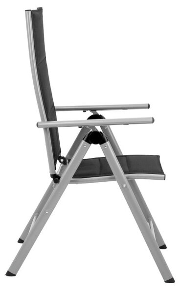 Set dvoch záhradných stoličiek RELAXO čierny