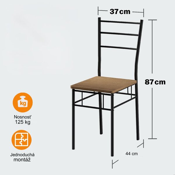 Jedálenský set Leo - hnedá