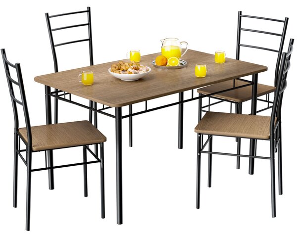 Jedálenský set Leo - hnedá