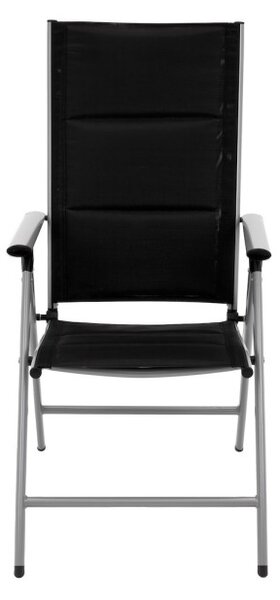 Set dvoch záhradných stoličiek RELAXO čierny