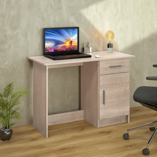 KONDELA Univerzálny PC stôl, dub sonoma, SIRISS NEW