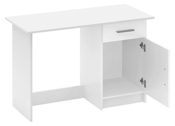 KONDELA Univerzálny PC stôl, biela, SIRISS NEW