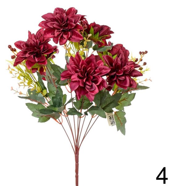 Kytica dahlia 50cm bordová 202382BO - Umelé kvety