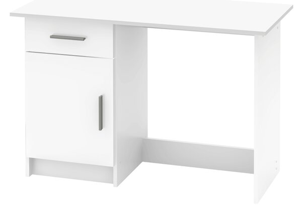 KONDELA Univerzálny PC stôl, biela, SIRISS NEW