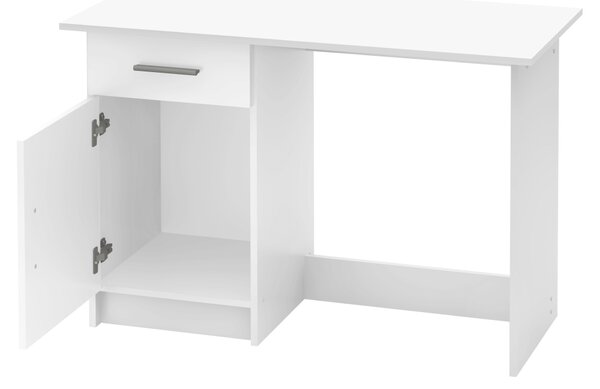 KONDELA Univerzálny PC stôl, biela, SIRISS NEW