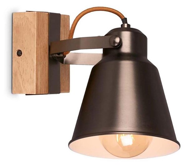 Briloner 2406-014 - Nástenné bodové svietidlo RETRO 1xE27/40W/230V hnedá