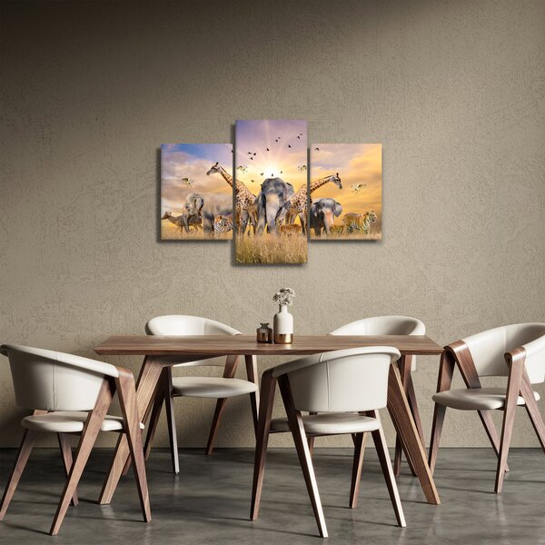 Obraz - Africké zvieratá (90x60 cm)