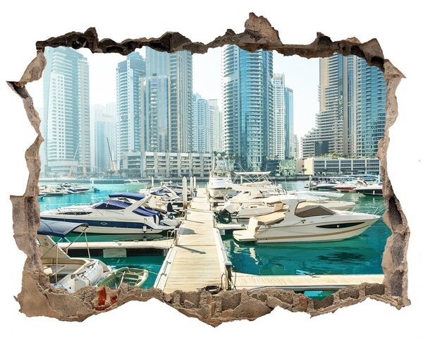 Fototapeta díra na zeď Marina v dubaji nd-k-106709864