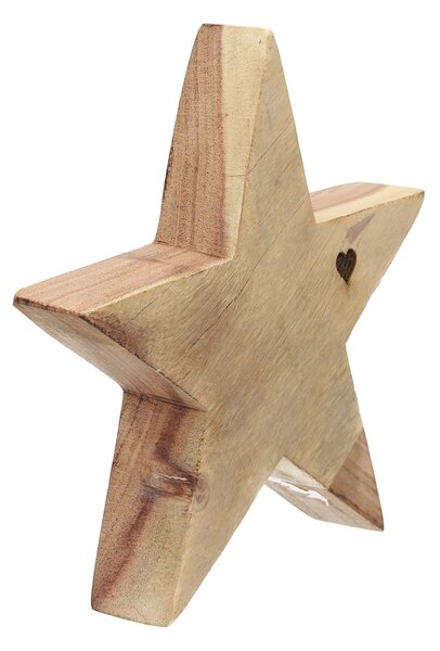 Dekorácia Wooden Star II 20x4x20 cm