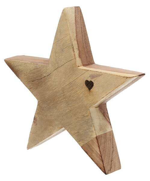 Dekorácia Wooden Star II 20x4x20 cm