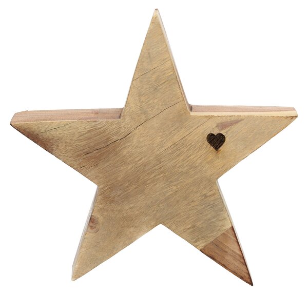 Dekorácia Wooden Star II 20x4x20 cm