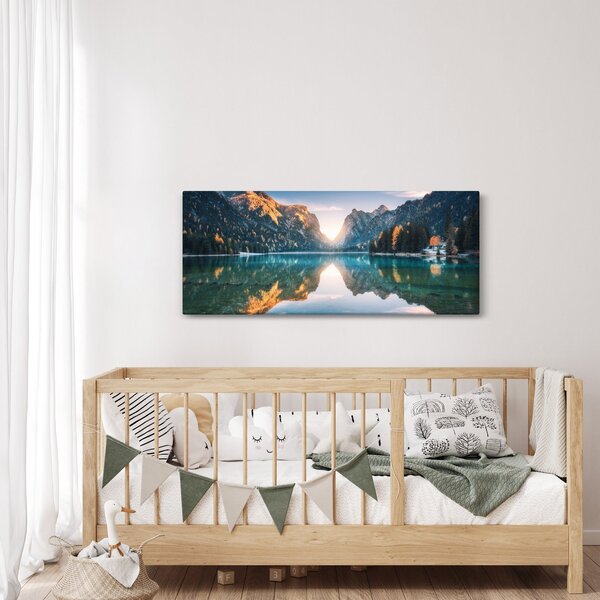 Obraz - Horské jazero (120x50 cm)