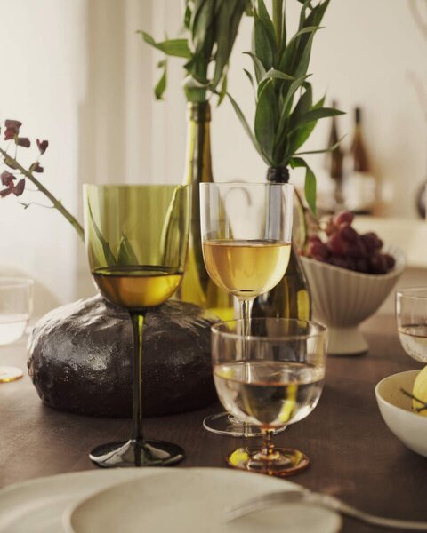 Ferm Living Poháre na biele víno Host 2 ks, clear