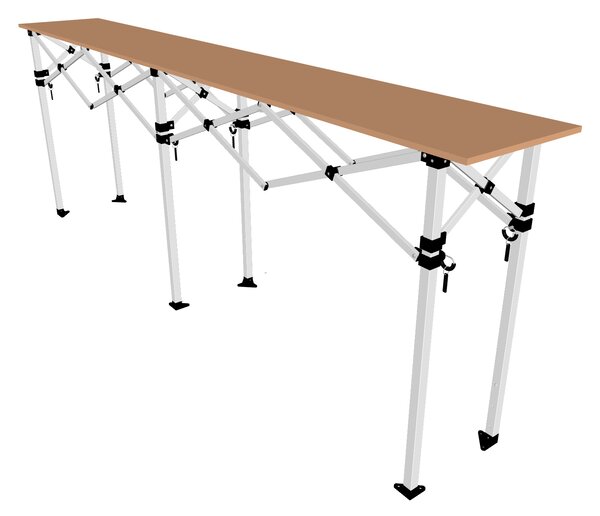 TENTino Skladací profi pult 1,5 mx 42 cm pre nožnicový stan