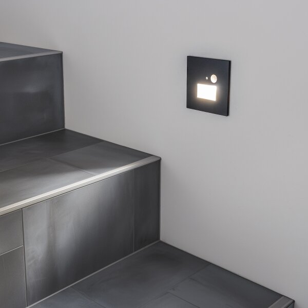 LED schodiskové svietidlo s pohybovým senzorom LED/1,5W/230V 3000/4000/6000K antracit