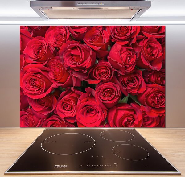 Panel do kuchyne Červené ruže pl-pksh-100x70-f-67561194