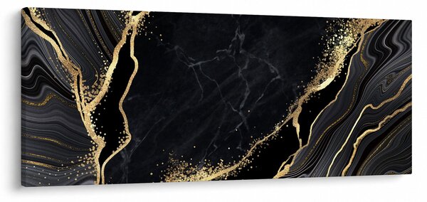 Obraz zlaté abstrakcie (120x50 cm)
