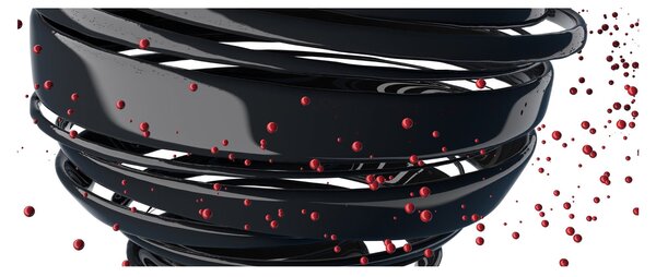 Obraz - Abstrakcia zemegule (120x50 cm)