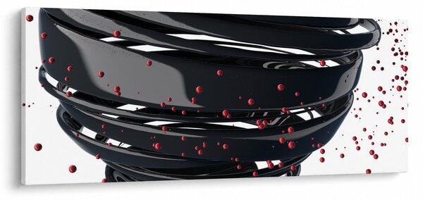 Obraz - Abstrakcia zemegule (120x50 cm)