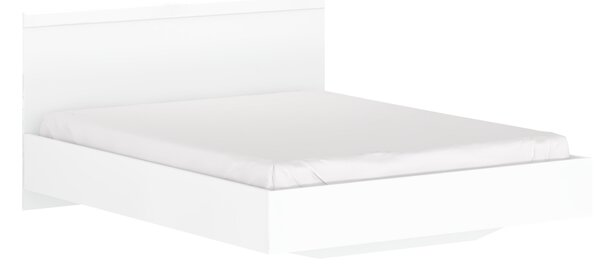 KONDELA Manželská posteľ, 160x200, biela, LINDY