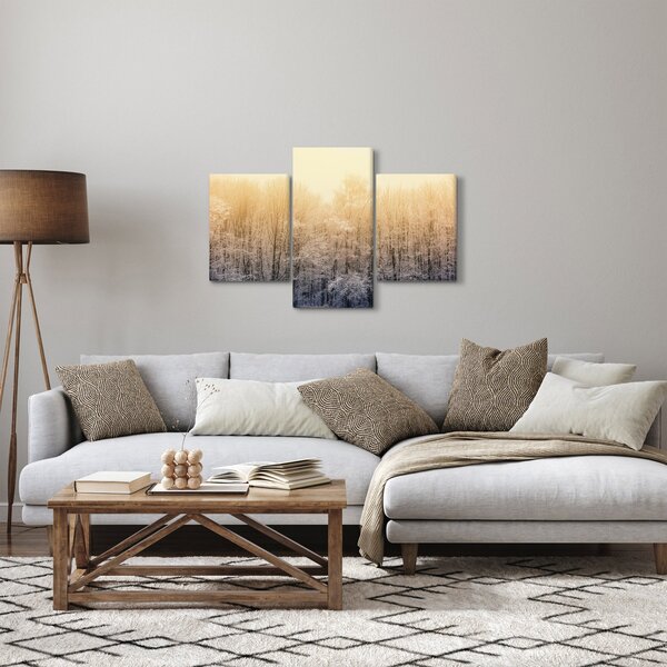Obraz mrazivého lesa (90x60 cm)