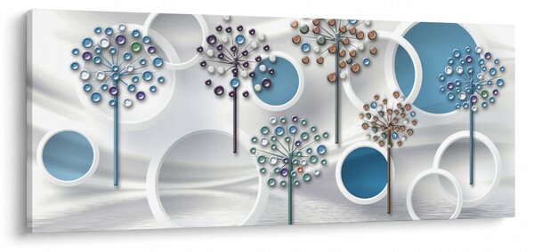 Obraz umelecké abstrakcie (120x50 cm)